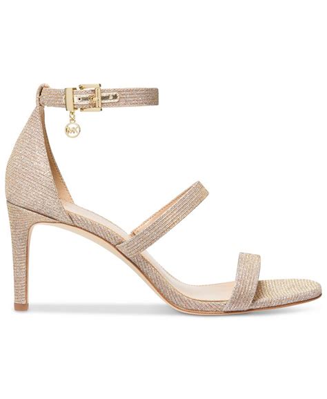 michael michael kors lana strappy mule mid-heel sandals|michael kors koda sandal.